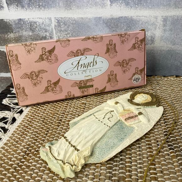 Vintage 1991 United Design Angels Collection Drummer Resin 9" Ornament w/ box - Picture 6 of 12